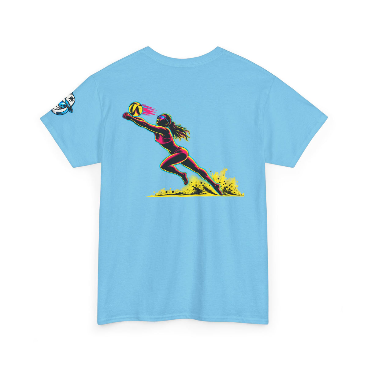 Beach Volleyball Tee — "Surface" Sunset Surface Club Graphic T-Shirt