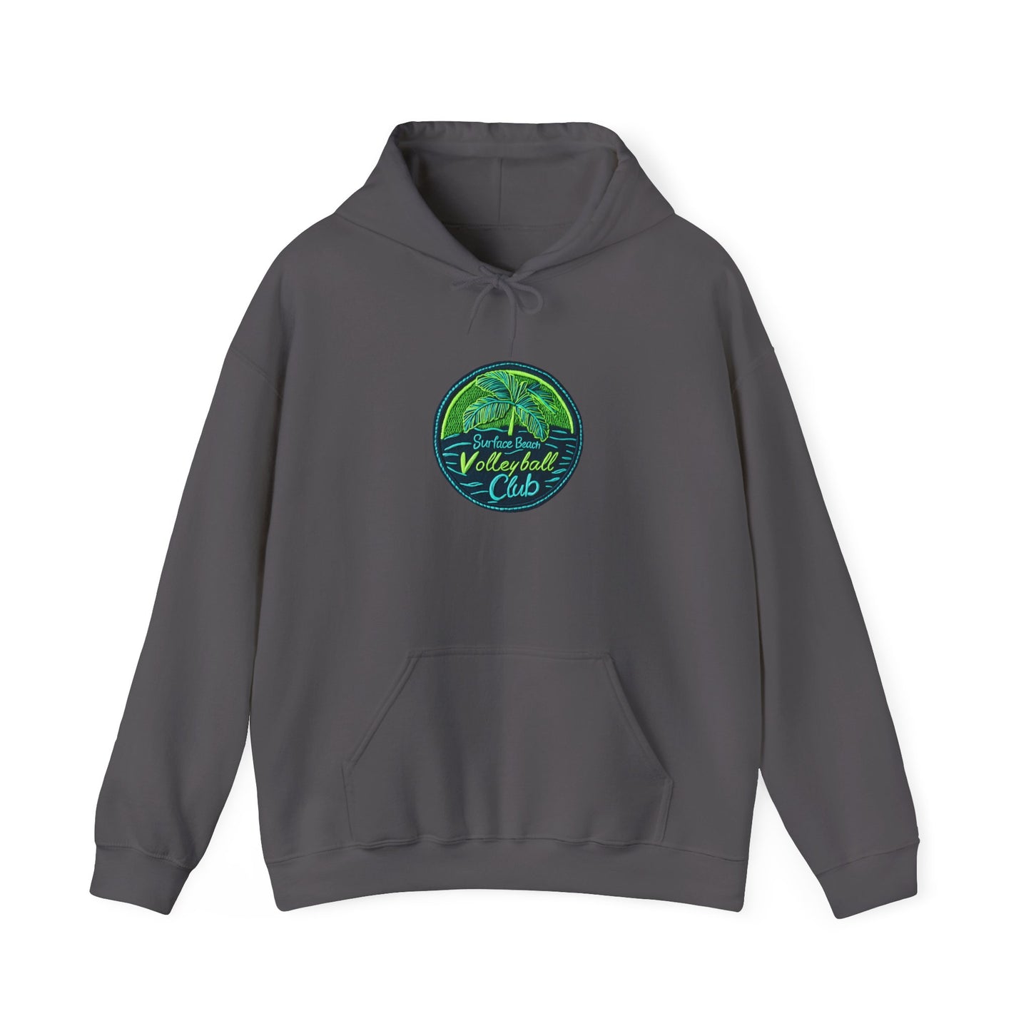 Palm Icon Surface Beach Volleyball Unisex Heavy Blend™ Hooded Sweatshirt