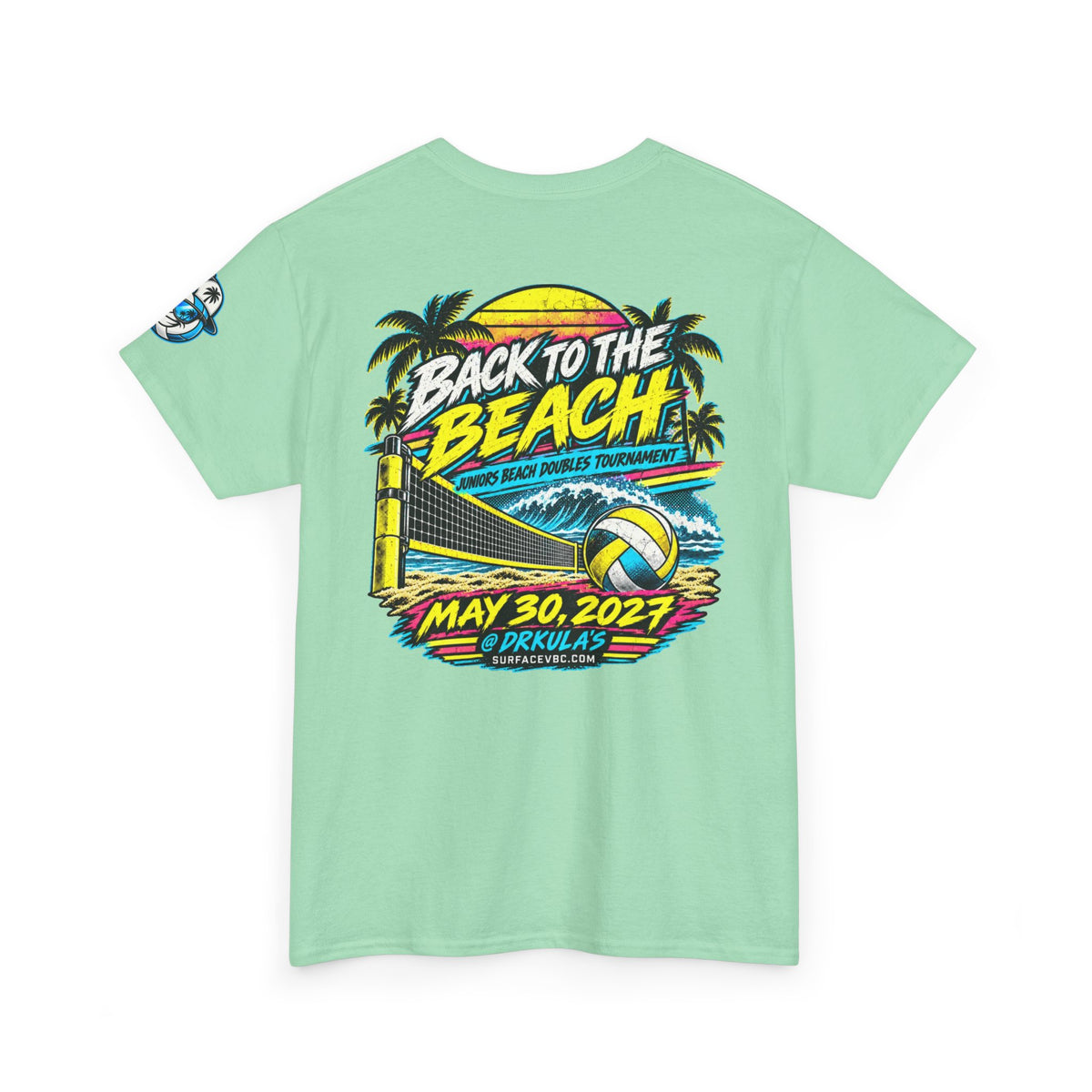 Back to the Beach — Retro Beach Volleyball Tournament Tee