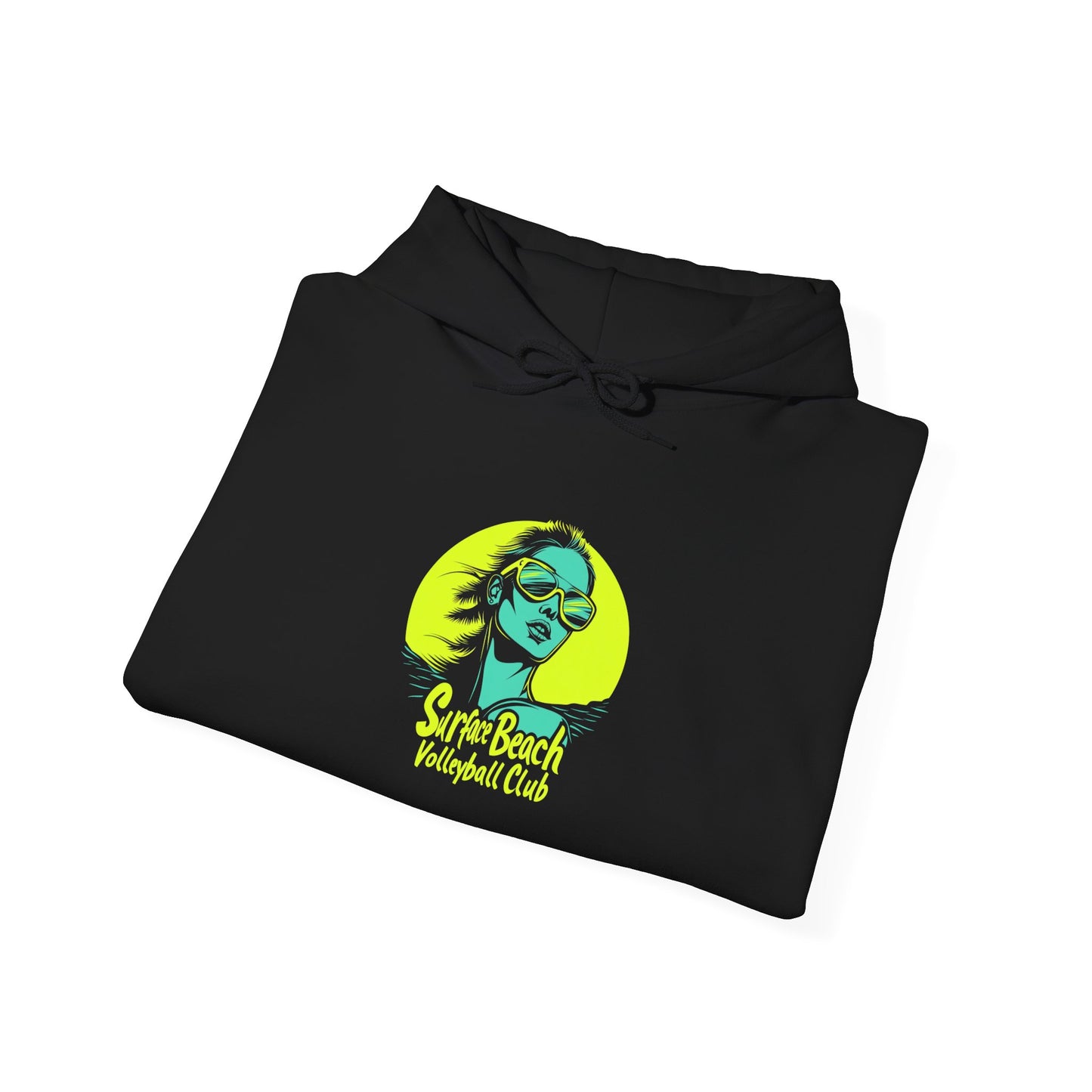 Model Logo Surface Beach Volleyball Unisex Heavy Blend™ Hooded Sweatshirt