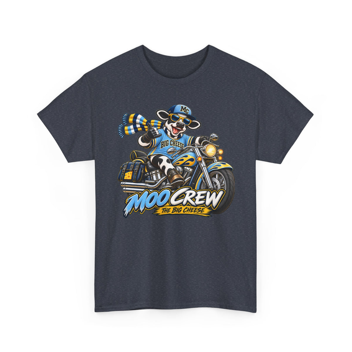Moo Crew The Big Cheese Retro WI Teams Graphic Tee