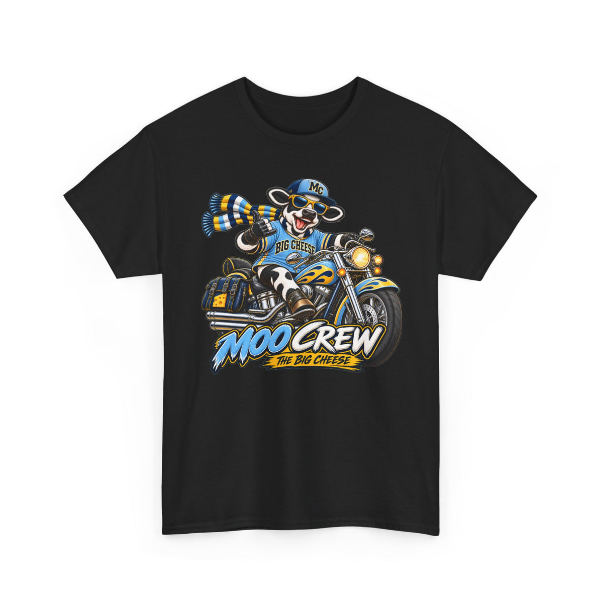 Moo Crew The Big Cheese Retro WI Teams Graphic Tee