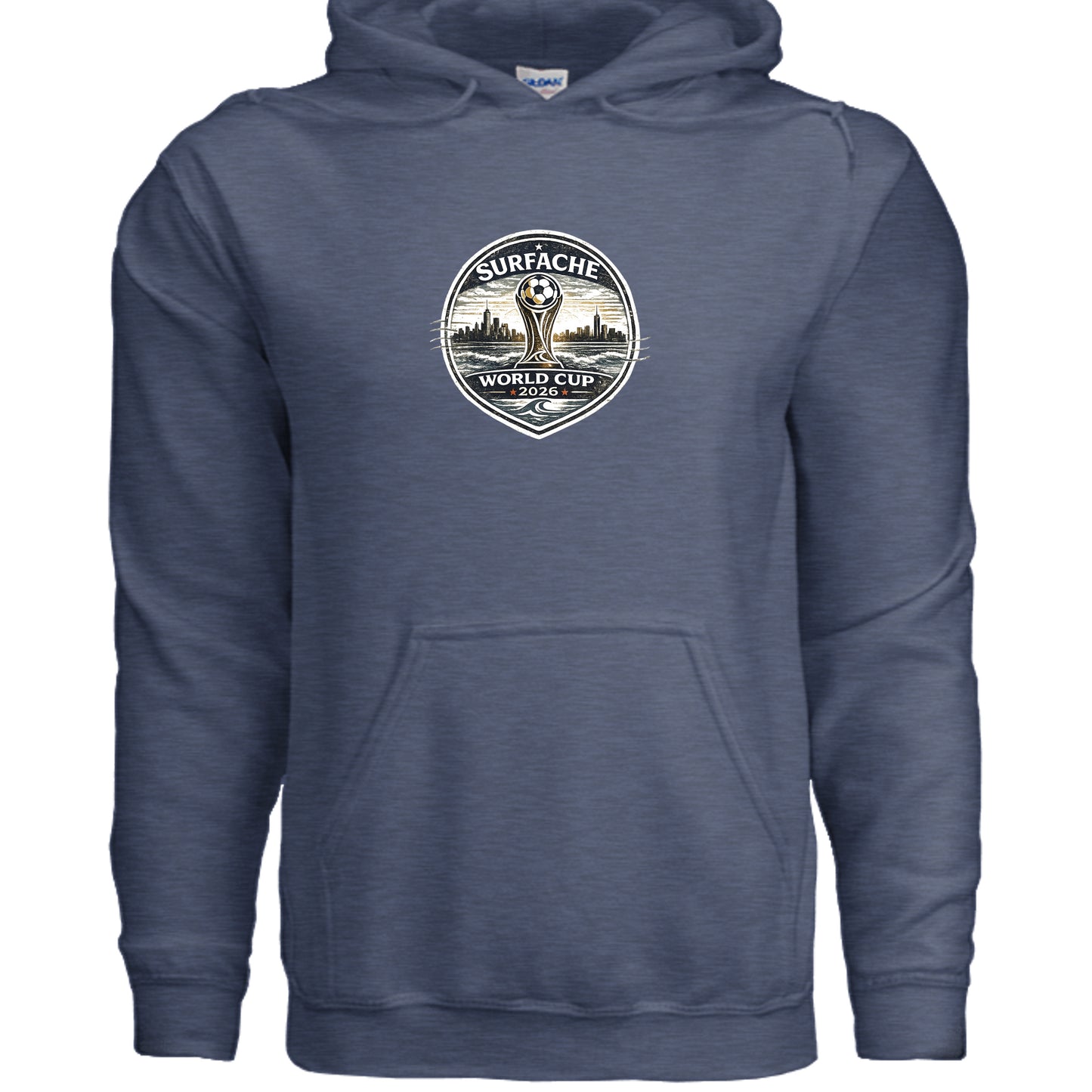 Heather Sport Dark Navy - G185 - FRONT